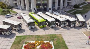 В Киеве на рейсы вышли современные маршрутки-гибриды (ФОТО)
