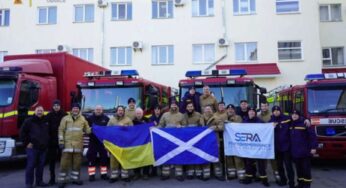 Украинские спасатели получили специальное оборудование из Шотландии