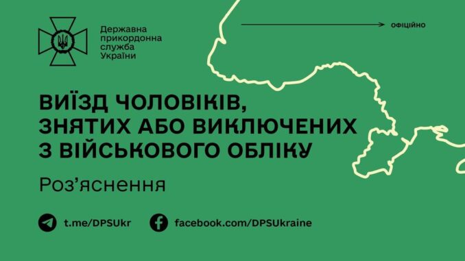 Загальна мобілізація: чи дозволено виїзд за кордон чоловікам, знятим з обліку
