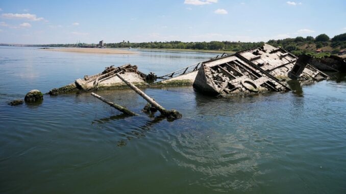 Дунай завалений рештками німецьких військових кораблів