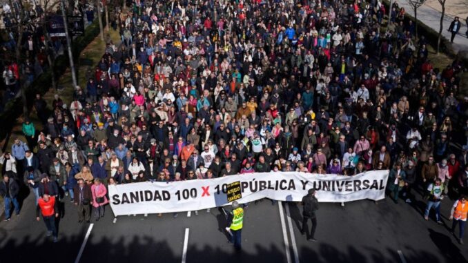В Мадриде на митинг вышли 250 тыс. испанцев