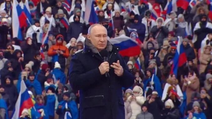 "Щось пішло не так": Путін раптово скасував великий концерт у Лужниках до річниці анексії Криму