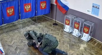 На псевдовиборах Путіна у Росії голосують “коктейлями Молотова”, вогнем та зеленкою