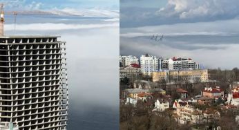 Виглядає, як в кіно: Одесу накрив “молочний” туман з моря