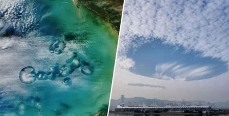 У небі утворилася діра: загадкове явище встигли сфотографувати