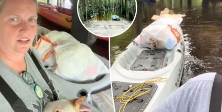 Жінці доводиться щотижня пропливати річкою з крокодилами, щоб винести сміття (відео)