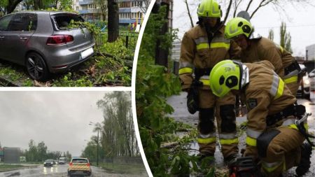 Чоловіка вбила блискавка, вітер валить дерева та трощить авто: негода наробила лиха в Україні