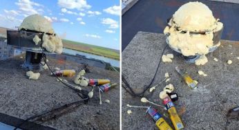 На Одещині сирену обліпили монтажною піною, аби не заважала спати