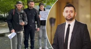Арахамія у Берліні в кросівках за 50 тисяч приєднався до мітингу проти примусової мобілізації