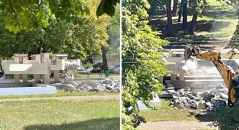 Нова жертва Київблагоустрою: у Києві зносять унікальний фонтан у стилі конструктивізму