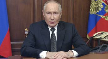 Путін заявив про удар новою ракетою з того ж бункера, де оголошував повномасштабну війну (фото)