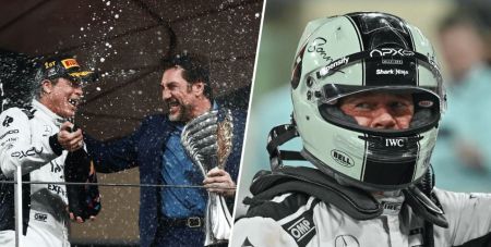 Бред Пітт і Хав’єр Бардем скупалися в шампанському в Абу-Дабі