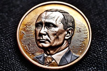 У Німеччині випустили срібну монету з портретом Путіна