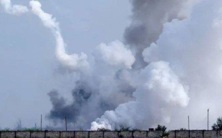 Вибухи в окупованому Криму: у районі Новофедорівки чути серію потужних детонацій