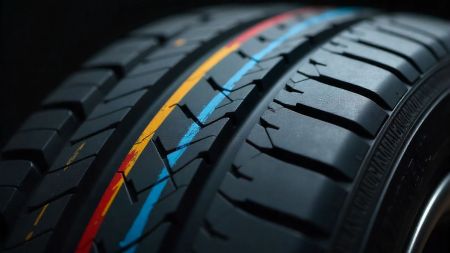 Кольорові смуги на шинах: що вони означають і як допомагають