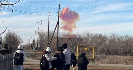 У Росії на полігоні “Ясний” прогримів вибух і виник фіолетовий “гриб”