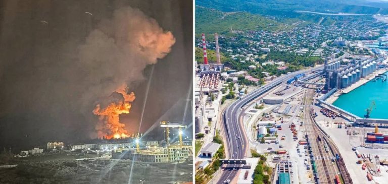 Удари помсти: у Новоросійську пролунали вибухи після прильотів: горить нафтотермінал. Фото і відео