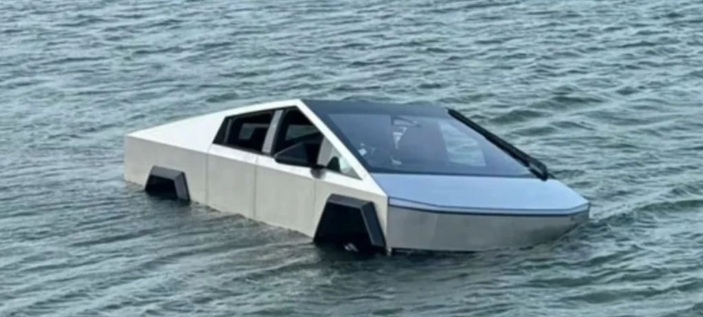 Повірив Маску і втопив Tesla: Cybertruck застряг посеред озера