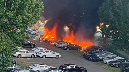 Пожежа авто / Фото з відкритих джерел